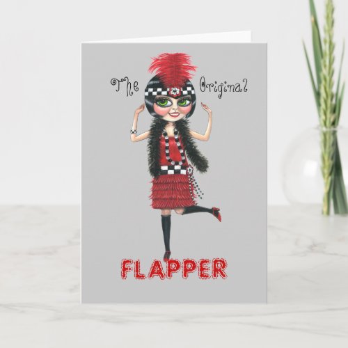 The Original Flapper Roaring 20s Card