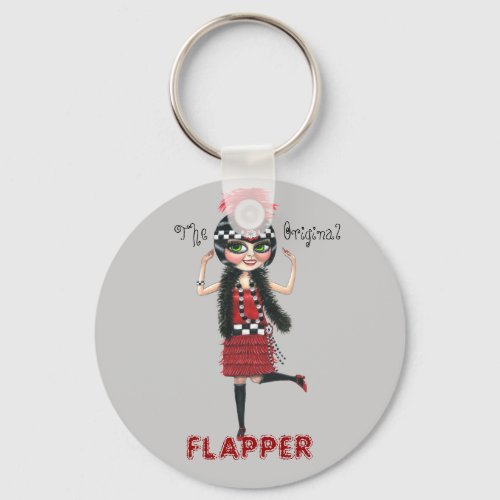 The Original Flapper Roaring 20s Keychain