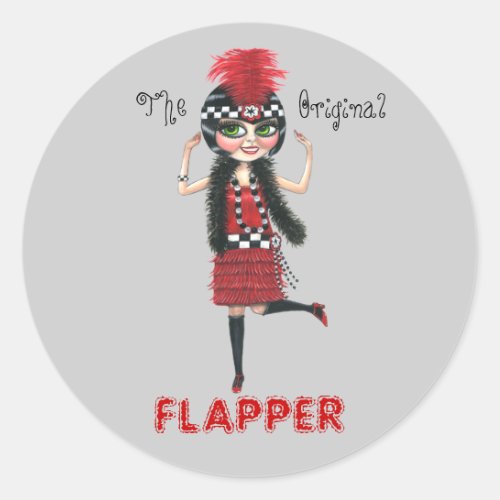 The Original Flapper Roaring 20s Sticker Cute