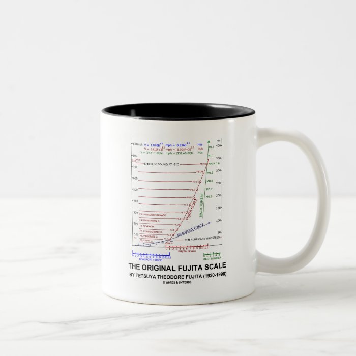 The Original Fujita Scale Tetsuya Theodore Fujita Coffee Mug