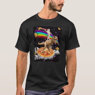 The ORIGINAL Galay Laser Eye Cat on Dinosaur on Pi T-Shirt