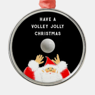 The Original Jolly Volleyball  Metal Ornament