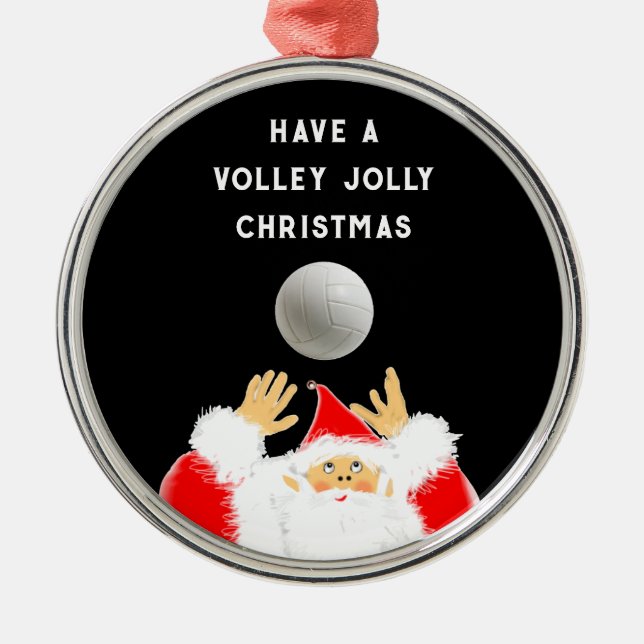The Original Jolly Volleyball  Metal Ornament (Front)