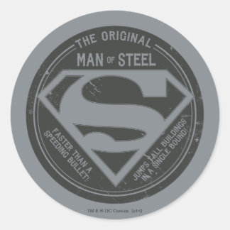 The Original Man of Steel Classic Round Sticker