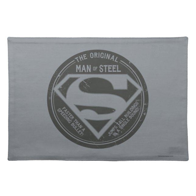 The Original Man of Steel Cloth Placemat (Front)