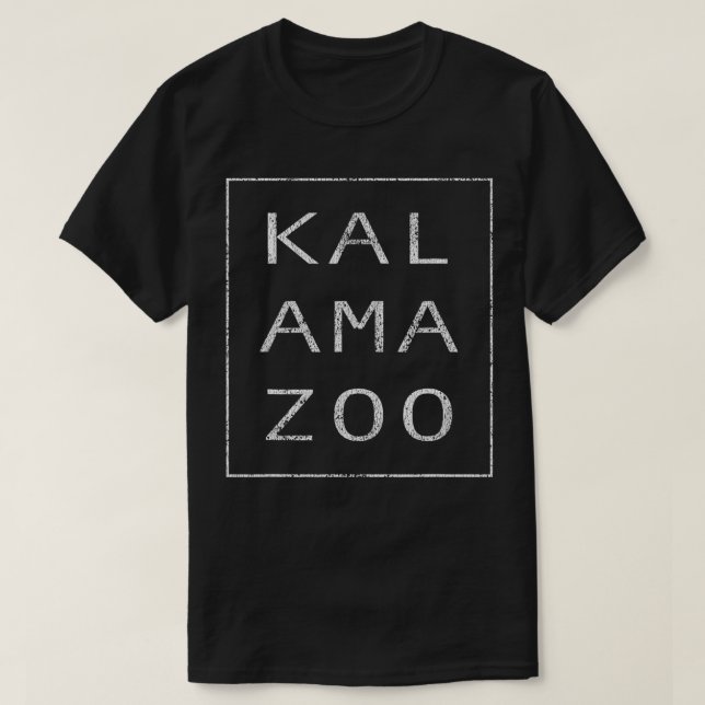 The Original Modern Retro Kalamazoo Michigan  T-Shirt (Design Front)