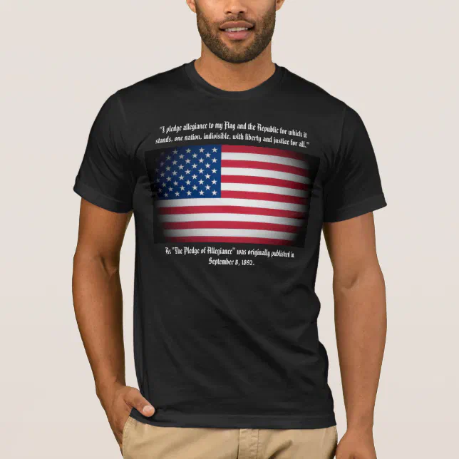 The Original Pledge of Allegiance T-Shirt | Zazzle