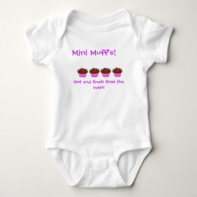 THE ORIGINAL Stud Muffin- baby undies Baby Bodysuit (Front)