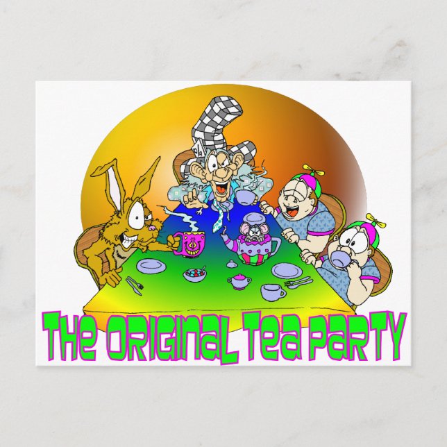 The Original TEA PARTY Invitation Postcard (Front)