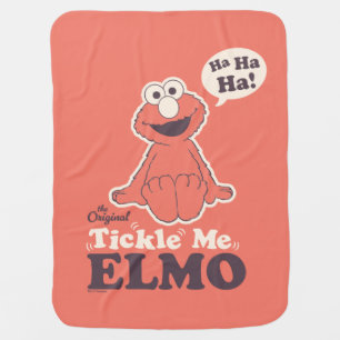 The Original Tickle Me Elmo Baby Blanket