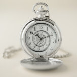 The Original Time Abstract Clock Pocket Watch at Zazzle