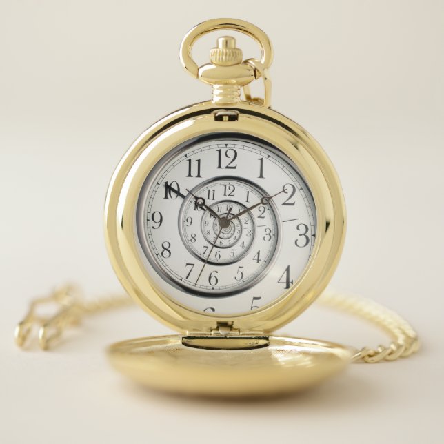 The Original Time Abstract Clock Pocket Watch (Inside)