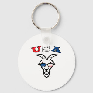The Original Usa The Goat Keychain