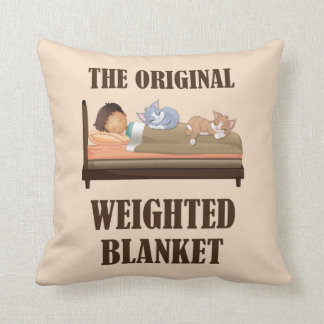 The Original Weighted Blanket Cute Cat Lover Throw Pillow