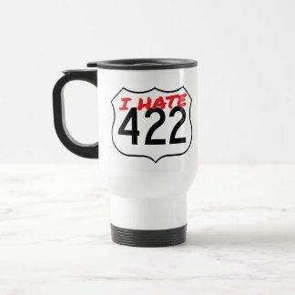 The Original White I Hate 422 Travel Mug