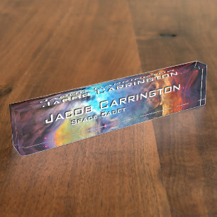 The Orion Nebula Desk Name Plate