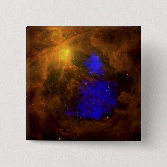 The Orion nebula in the infrared Pinback Button (Front)