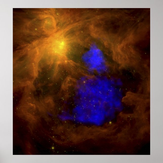 The Orion nebula in the infrared Poster (Front)