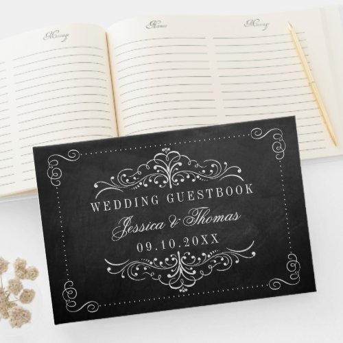 The Ornate Chalkboard Wedding Collection Guest Book
