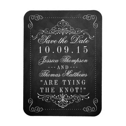 The Ornate Chalkboard Wedding Collection Magnet