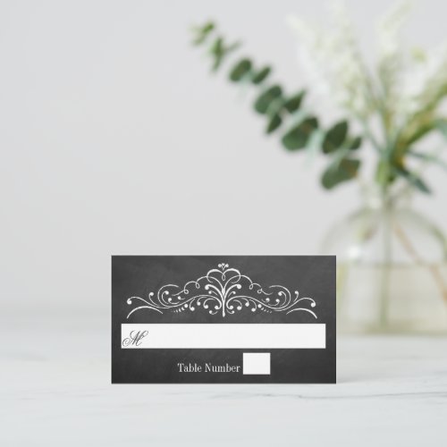 The Ornate Chalkboard Wedding Collection Place Card