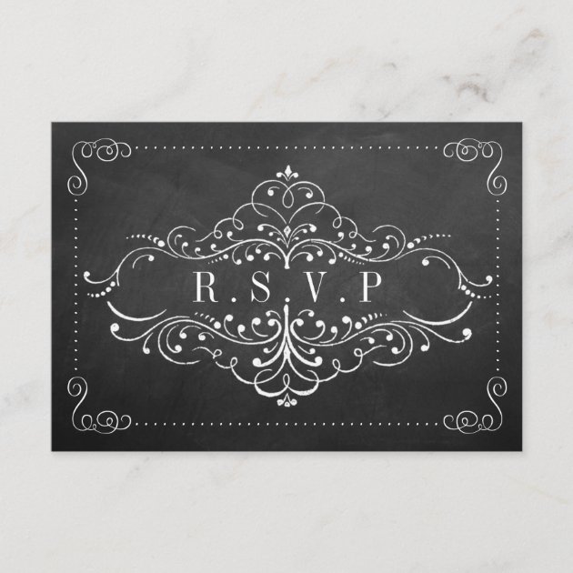 The Ornate Chalkboard Wedding Collection - RSVP