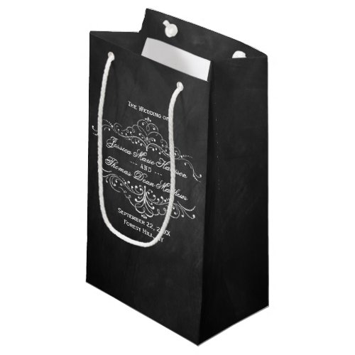 The Ornate Chalkboard Wedding Collection Small Gift Bag