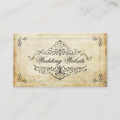 The Ornate Flourish Vintage Wedding Collection Enclosure Card