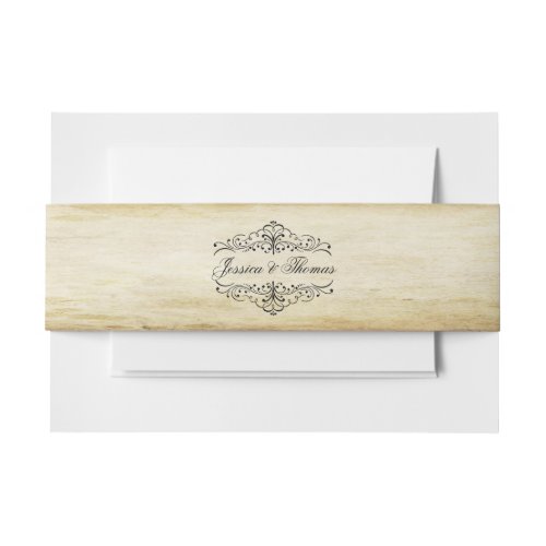 The Ornate Flourish Vintage Wedding Collection Invitation Belly Band