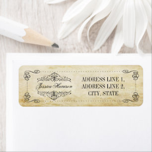The Ornate Flourish Vintage Wedding Collection Label
