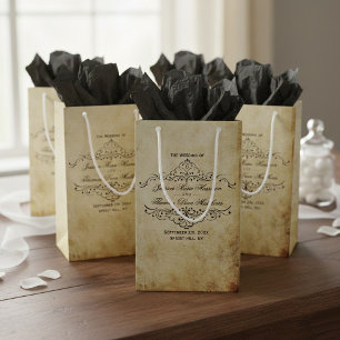 The Ornate Flourish Vintage Wedding Collection Small Gift Bag