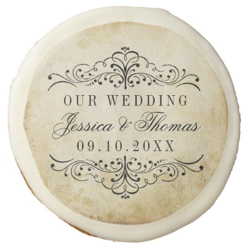 The Ornate Flourish Vintage Wedding Collection Sugar Cookie