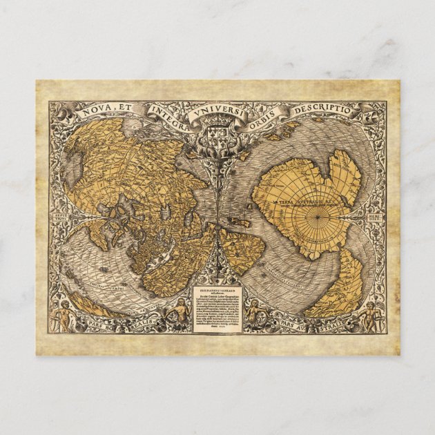 The Orontius Finaeus World Map 1531 Postcard Zazzle   The Orontius Finaeus World Map 1531 Postcard R23db692ef26144b98c6a5d34f31afb9b Ucbjp 630 