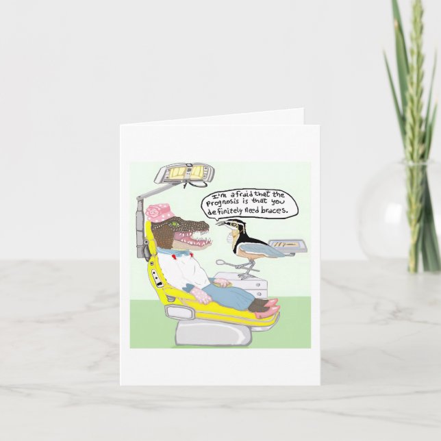 The Orthodontist  Letterpress Thank You Card (Front)