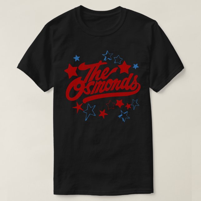 The Osmonds Retro 1970s Faded Style Fan Design T-Shirt (Design Front)