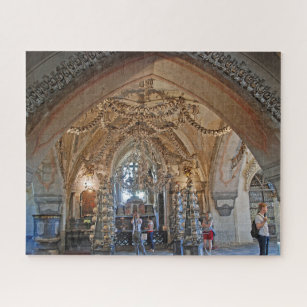 The ossuary in Sedlec or the Church of All Saints. Jigsaw Puzzle