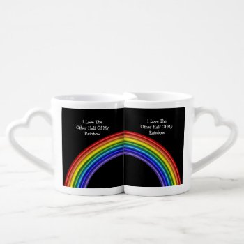 The Other Half Of My Rainbow Coffee Mug Set by Neurotic_Designs at Zazzle