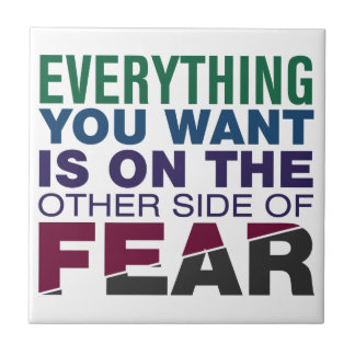 The Other Side of Fear Ceramic Tile
