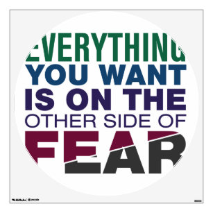 The Other Side of Fear Wall Decal