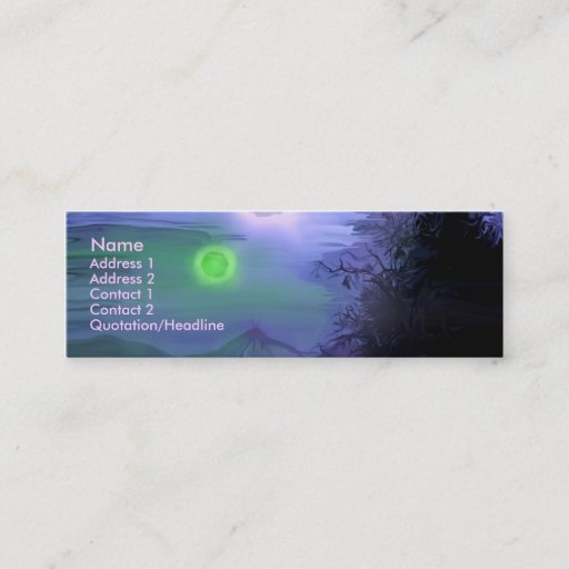 Customizable The Other World's Sky profile card Business Cards