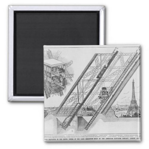 The Otis Elevator in the Eiffel Tower Magnet