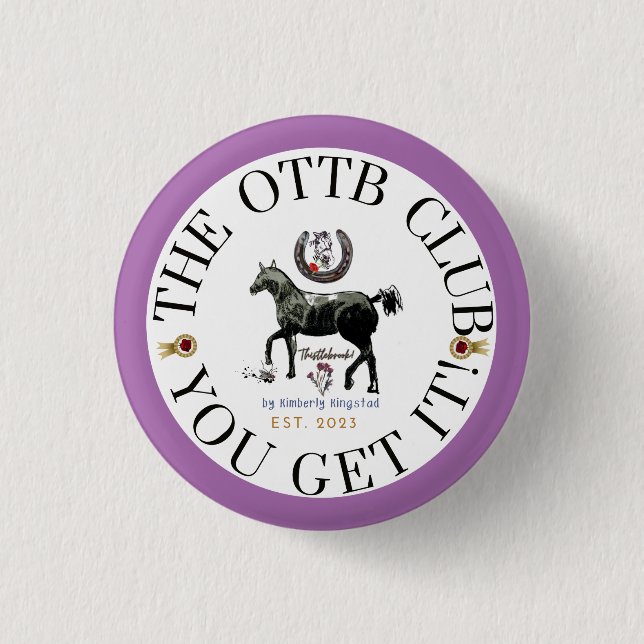 the OTTB CLUB  Button (Front)