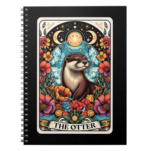 The Otter Spirit Tarot Card Notebook (Front)