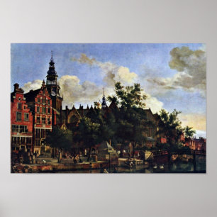 The Oudezijds Voorburgwal And The Oude Kerk In Ams Poster