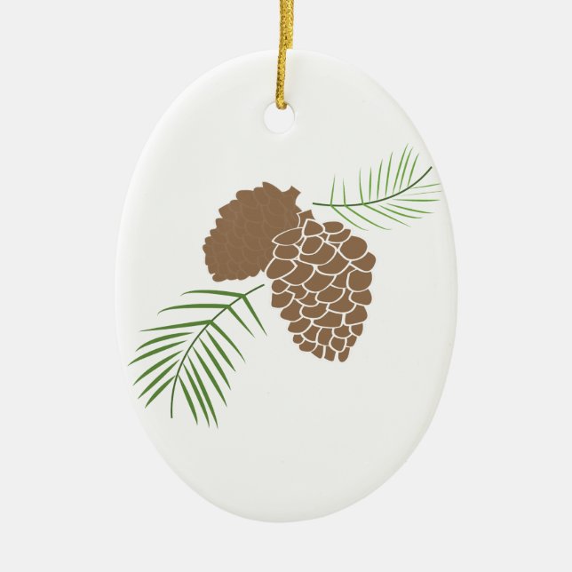 The Outdoors Ceramic Ornament (Front)