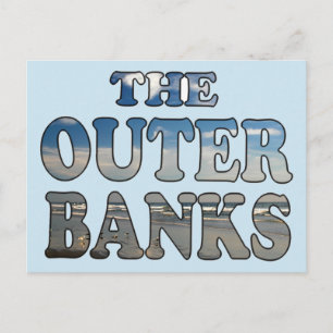  The Outer Banks Beach Text Postcard