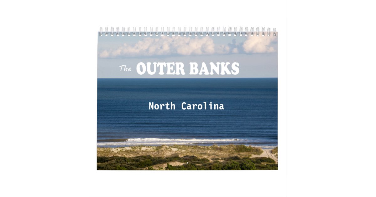 The Outer Banks Calendar Zazzle com