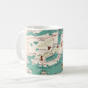 The Outer Banks Illustrated Map Mug