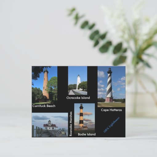 The Outer Banks Lighthouses Postcard | Zazzle