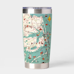 The Outer Banks Map Insulated Tumbler